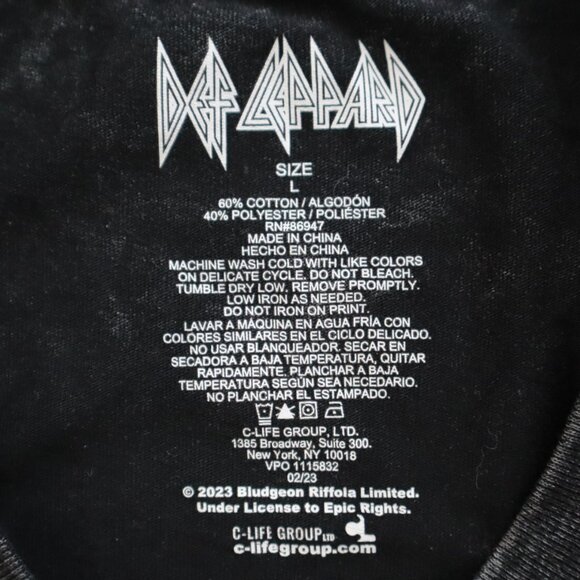 Def Leppard Rock of Ages 1996 Tour Graphic Tee | L - Picture 3 of 5